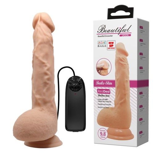 Sztuczny penis dildo realistyczne wibracje 24 cm